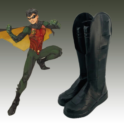 Titans Batman Nightwing Robin Boots Shoes Cosplay Costume