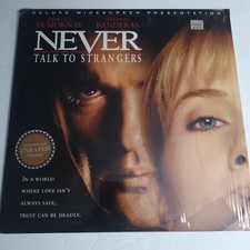 Laserdisc Never Talk To Strangers Antonio Banderas LD Movie Film Erotic Thriller