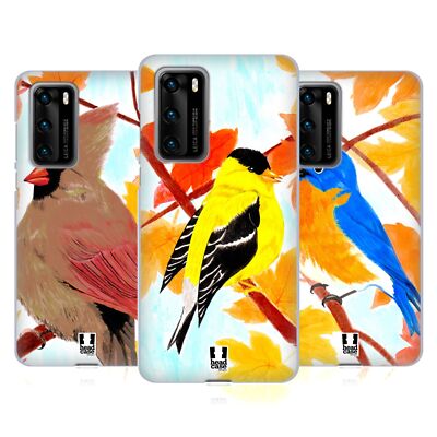 HEAD CASE DESIGNS AUTUMN BIRDS SOFT GEL CASE FOR HUAWEI PHONES 4