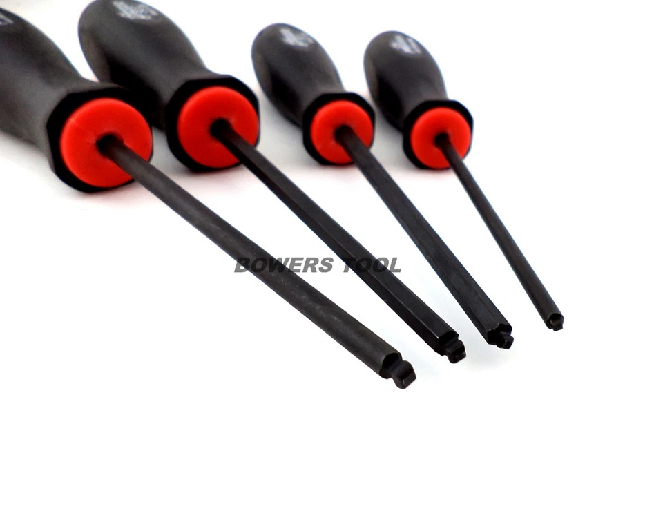 Bondhus 4pc Ball End Square Robertson Screwdriver Set SQ 0 1 2 3 USA MADE 11640 - Image 4 of 4