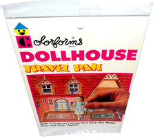 Vintage DOLLHOUSE Travel Pak by Colorforms 383 Sealed c. 1980s