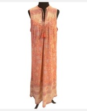 Spell & the Gypsy Love Story Boho Midi Dress Red Coral Floral Sz XS (Altered)