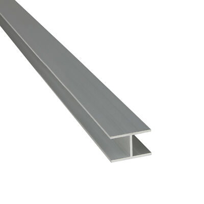 Alu H-Profil ELOXIERT 3,5 - 6 m Stuhlprofil Aluminium Alu Spannplatten Profil