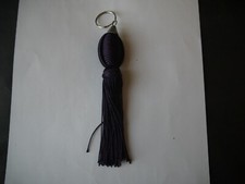 PORTE CLÉ PASSEMENTERIE MAROCAINE BOULE ALLONGEE MAUVE