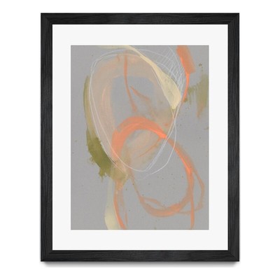Giant Art 24x32 Pastel Loops II Matted and Framed in White