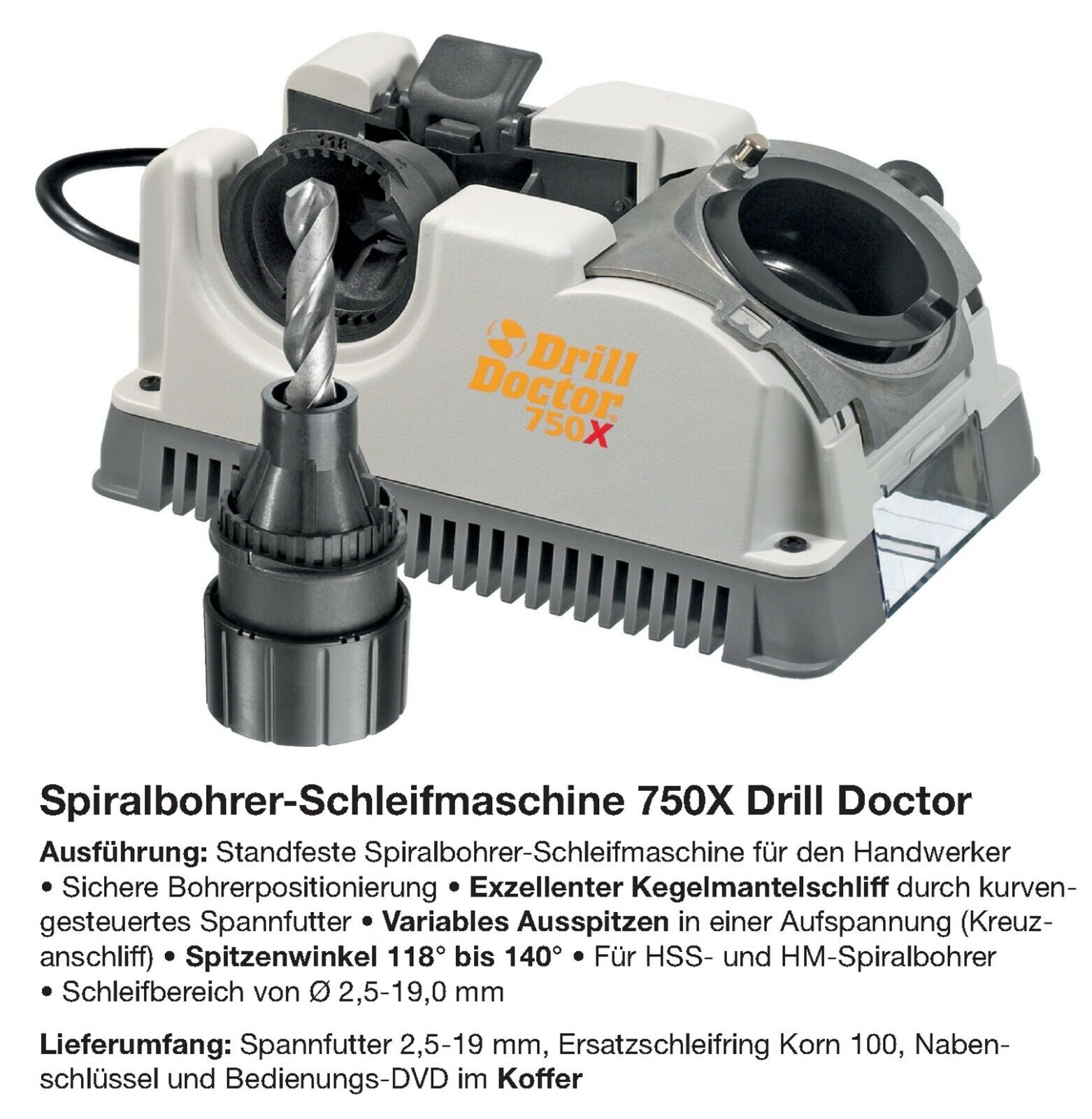 Details zu  Drill Doctor Bohrerschleifmaschine 500x 750x Bohrerschleifgerät Schärfgerät HSS Beliebter Versandhandel