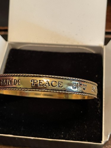 Vintage 1992 Let There Be Peace Bangle Bracelet