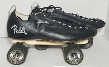 Riedell 195 Grand Prix Pro Speed Skates Satellite Plates Hyper Wheels Size 13