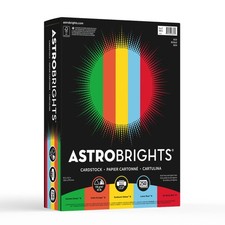 Astrobrights® Color Card Stock, Assorted Colors, Letter (8.5" x 11"), 65 Lb, ...