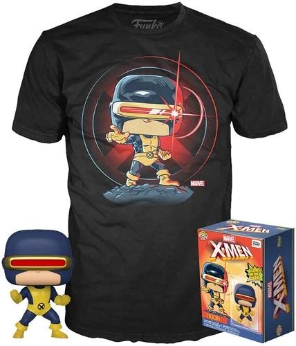 Funko MARVEL 80Th - POP N? 502 Cyclops GITD SE + T-Shirt - M