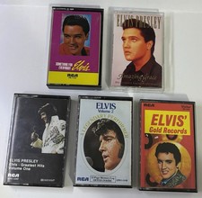 Lot Of 5 Elvis Presley Cassette Tapes
