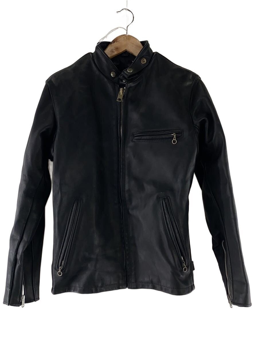 Schott Single Riders Jacket/34/Leather/Blk 2256