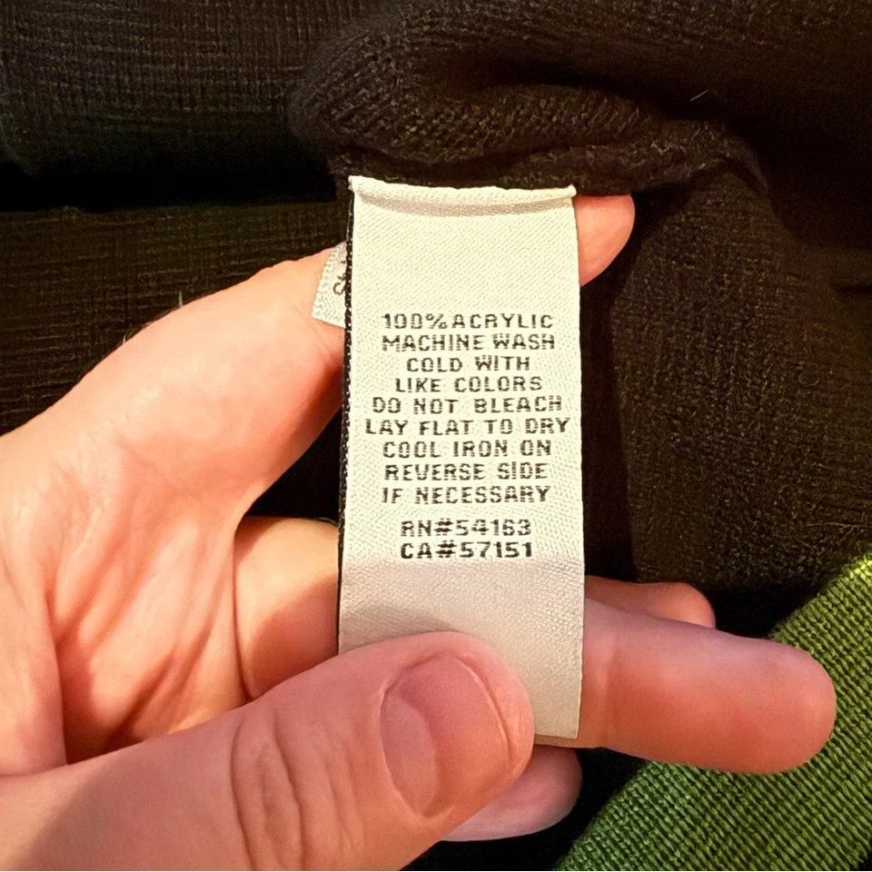 Vestido suéter tejido a rayas Eliza J para mujer talla mediana verde negro bolsillos Foto 4 de 4