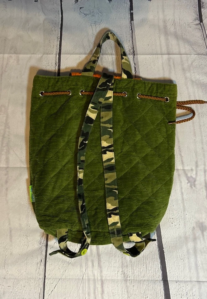 Stephen Joseph Kids Backpack | Green & Orange Animal Safari Design - Image 3 of 4