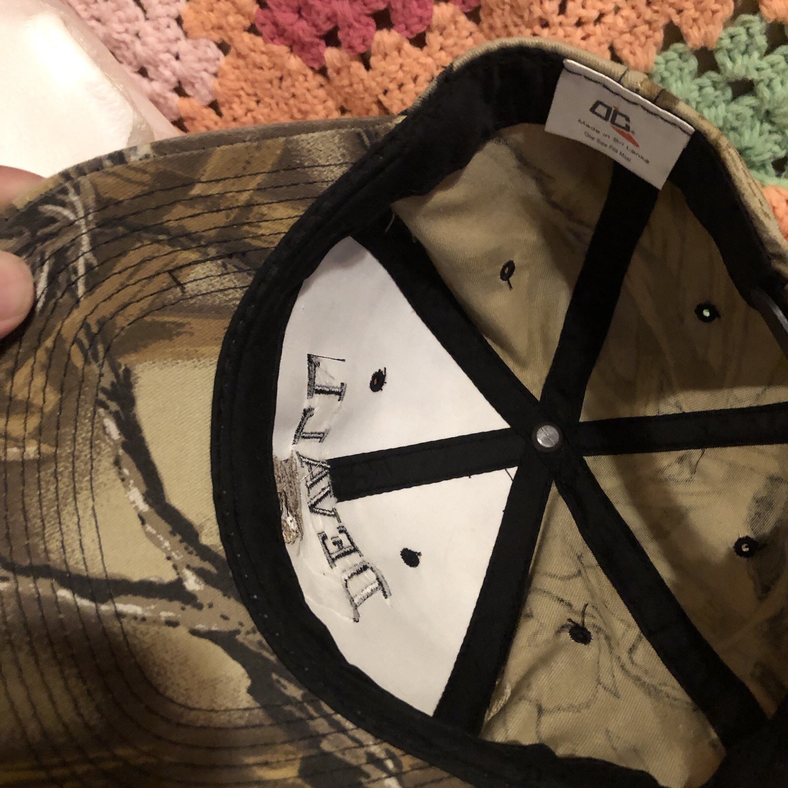 Throwback camo Devall SnapBack hat one size fits … - image 4