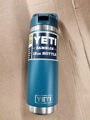 Agave Teal YETI RAMBLER 18 OZ bottle C Straw Lid Flip Straw BRAND NEW *Retired*