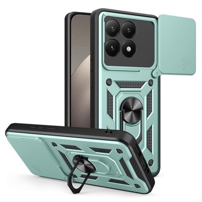 Schiebehülle TPU+PC Mintgrün für Xiaomi 15T Kamera