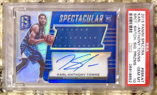 2015 POP 1 KARL-ANTHONY TOWNS /35 ROOKIE AUTO RC PANINI PRIZM PSA 10 GEM MINT!!