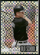 2021 Panini Prizm #OS-9 Cal Ripken Old School Power Plaid Prizm #/75