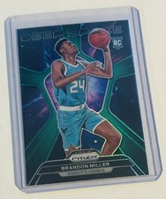 2023-24 Panini Prizm - Brandon Miller #2 - Deep Space Green Prizm (RC) - Hornets