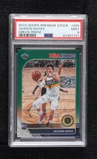 2019-20 Panini NBA Hoops Premium Stock Green Prizm Jaxson Hayes PSA 9 MINT 17di