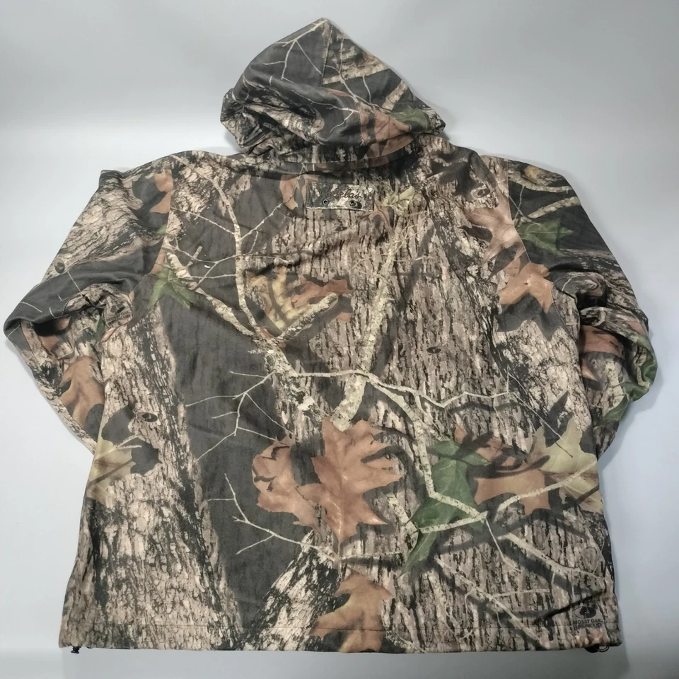NWT Cabelas Dry Plus Mossy Oak Camo 1/4 Zip Hooded Hunting Jacket Mens Size L - Image 2 of 4