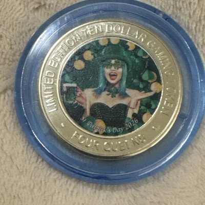 Four Queens St. Patrick's Day 2026 Celebration Silver Strike $10 Blue Cap
