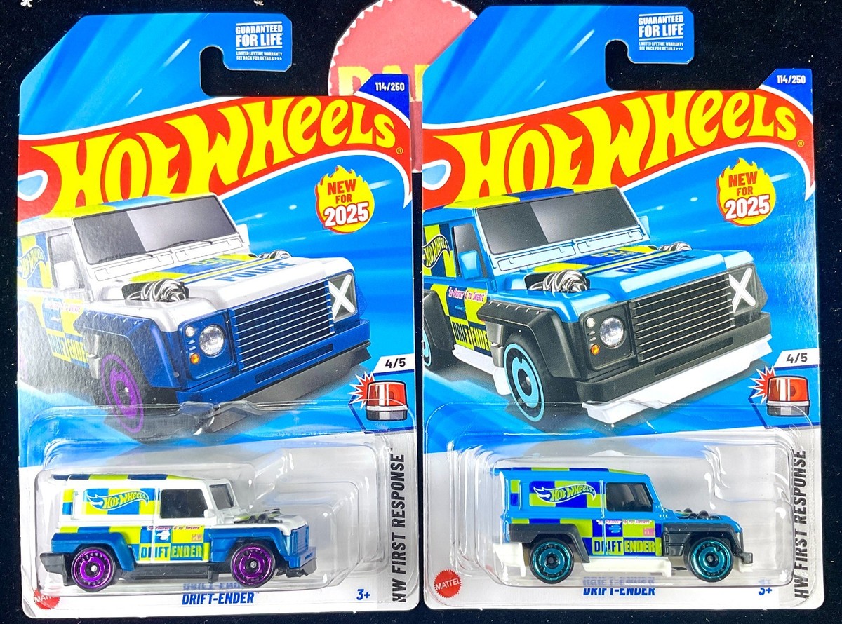 2025 Hot Wheels #114 DRIFT-ENDER UK Police, London,Blue White Land