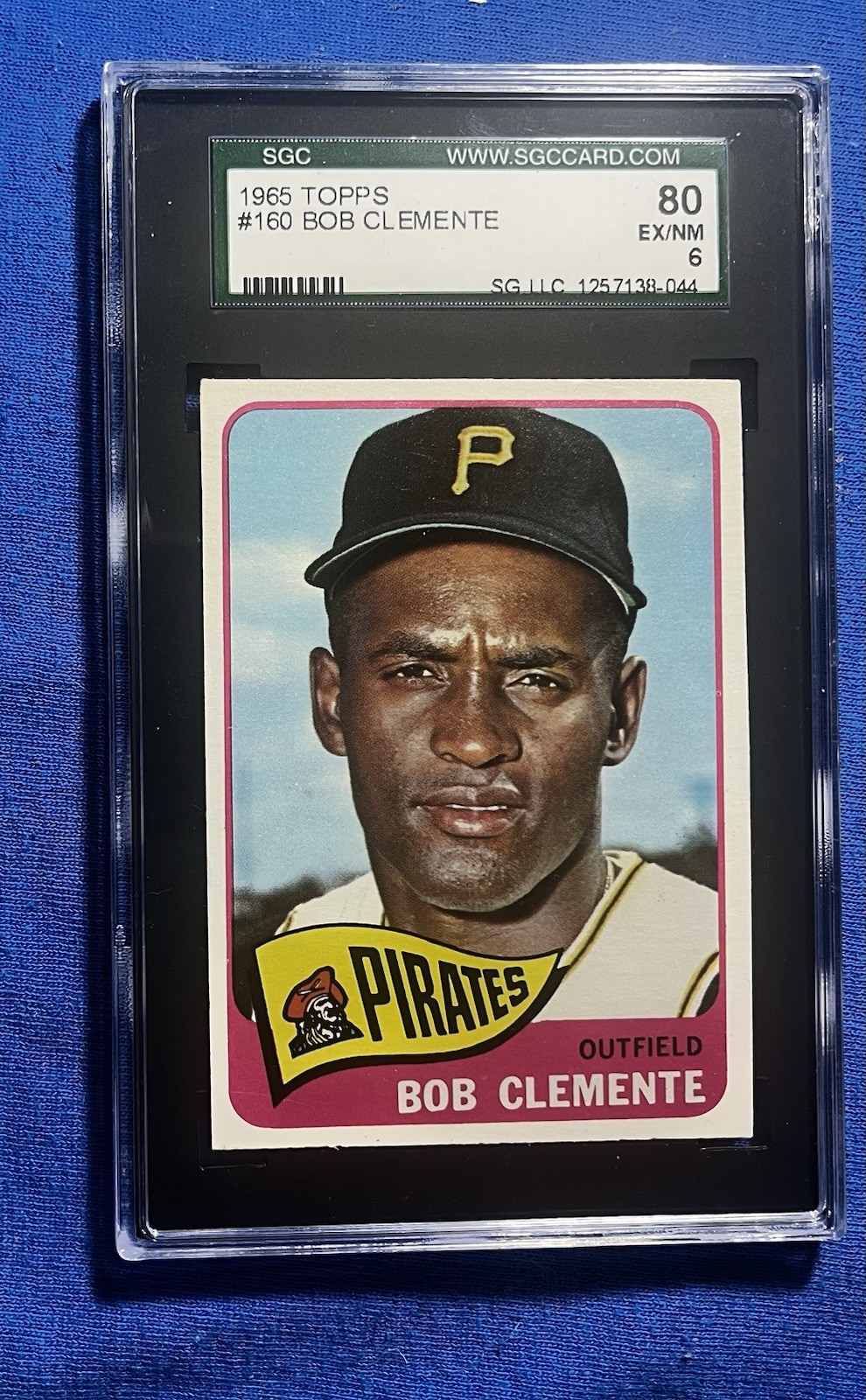 1965 TOPPS #160 ROBERTO BOB CLEMENTE PIRATES HOF SGC 6