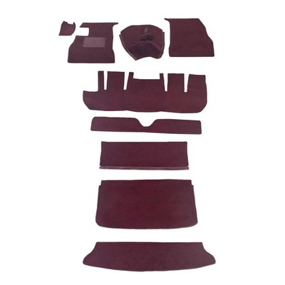 Volvo 1800 Carpet Kit 1970-1972 Complete Coupe Black Charcoal Red Maroon Navy