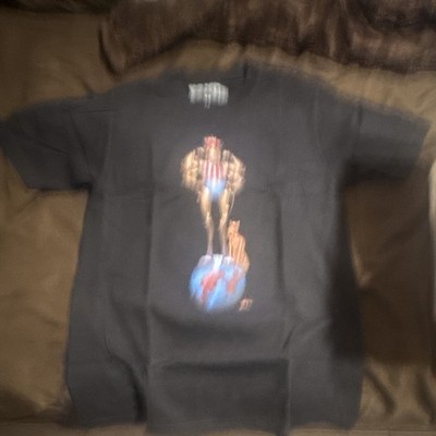 Travis Scott Utopia Is In Miami 5/8 Graphic Tee Black M Crew Neck TSCM-5848