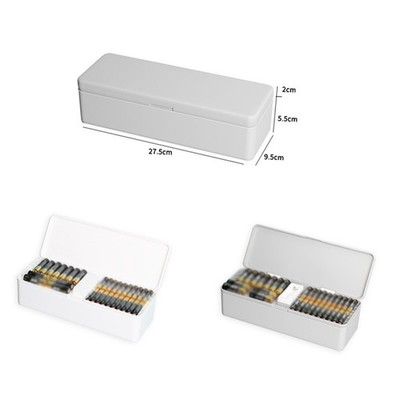 Schubladenfreundliche Organizer Box für AA AAA Lithium Zellen Aufbewah