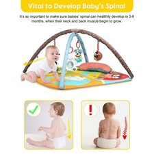 Keeygo Baby Play Mat Zoo Theme Sensory Infant Toys Keep Baby Occupied Toddler Ac