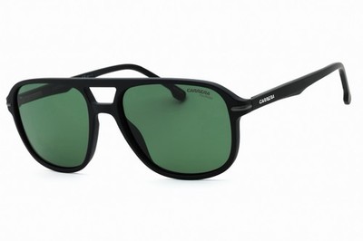 Carrera 279/S 0003 UC rechteckige Sonnenbrille für Herren 56-17-145 schwarzes Kunststoffgestell