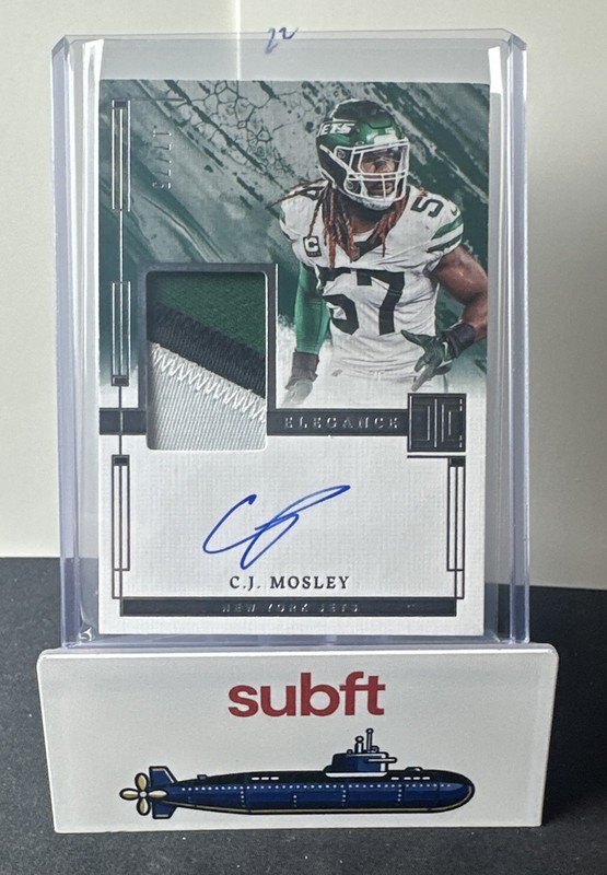 2025 Panini Impeccable Update Elégance Veteran Patch Autos 2025 /75 NY Jets