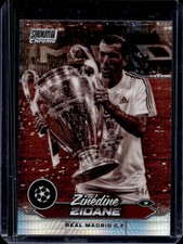 2023-24 Topps Stadium Club Chrome Zinedine Zidane Sepia Prism Refractor #/75