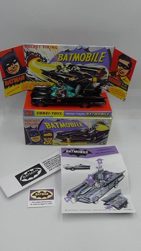 Corgi 267 Batmobile Vintage 1967 Boxed With Figures Excelleny Original Condition