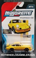 "Majorette \"Porsche 911 Carrera Rs 2.7\" Moving Parts Gelb UngeÖFfnet Ovp Neu"