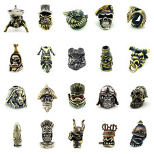 Knife Lanyards Beads Paracord Brass EDC Rope Pendant For Spyderco SAK DIY Tool