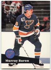 1991-92 Pro Set #472 Murray Baron St. Louis Blues