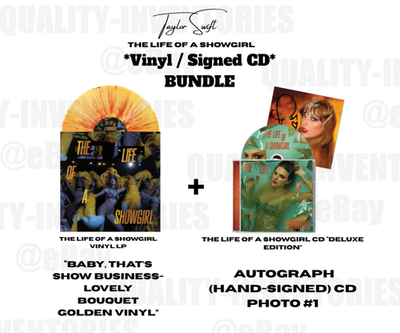 THE LIFE OF A SHOWGIRL CDサインPHOTO1① ✨ Taylor Swift | Life of a Showgirl CD | Sealed & Signed Photo (1