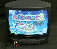 Samsung CXJ1952 19" VHS CRT TV w/Front Inputs for Retro Gaming