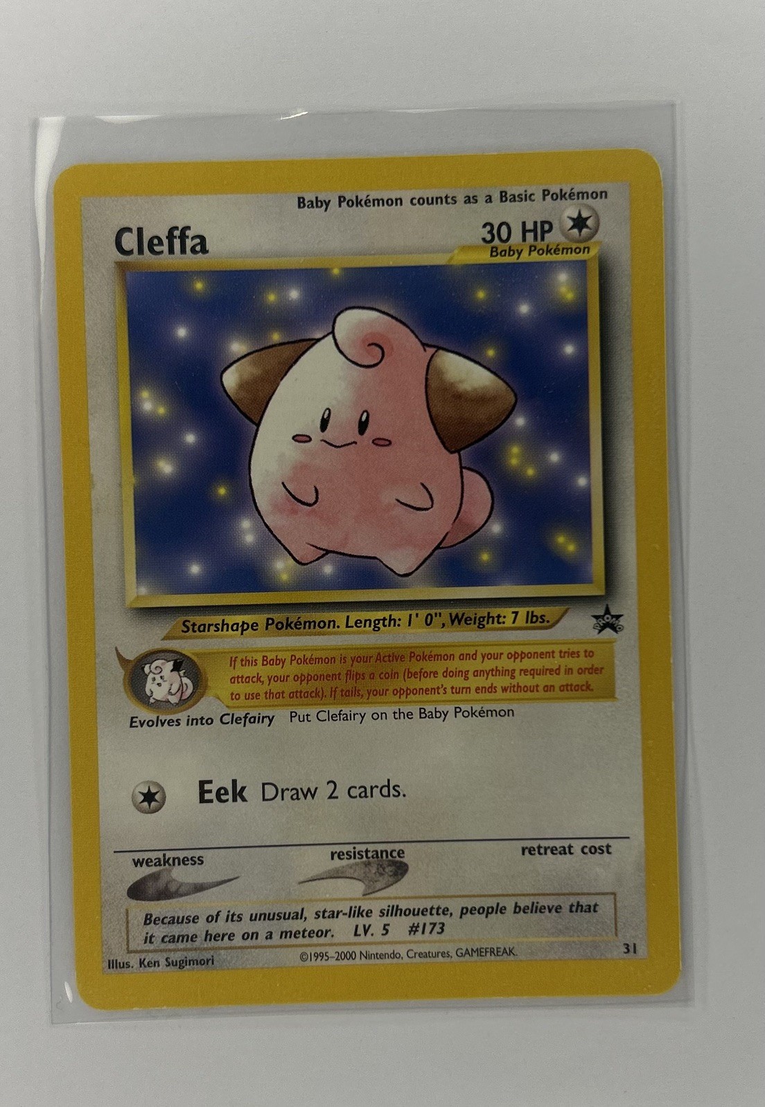 Pokemon Card - Cleffa #31 - Black Star Promo