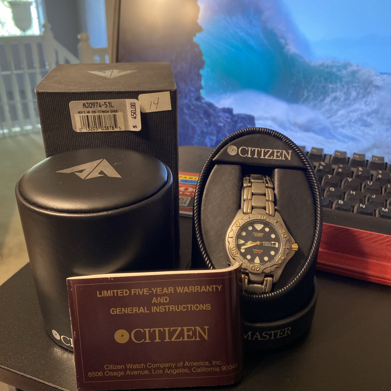 Citizen Quartz Titanium WR200 Men's Watch