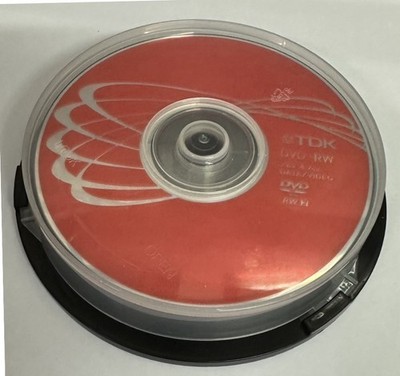 TDK DVD-RW 4,7GB 6x Geschwindigkeit Rohling Disc Daten Cakebox 10er Pack