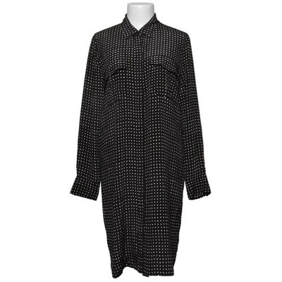 Gerard Darel, Blusenkleid, Größe: 38, Schwarz/Weiß, Seide, Gepunktet, Damen #Pid