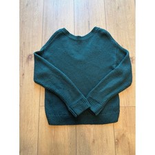 PINK Victoria's Secret Pre-loved Chunky Knit V-Neck Sweater Womens S Emerald
