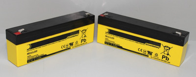 2x SUN Battery SB12-2.3V0 AGM Akku 12V 2,3Ah Blei-Akku mit VDS