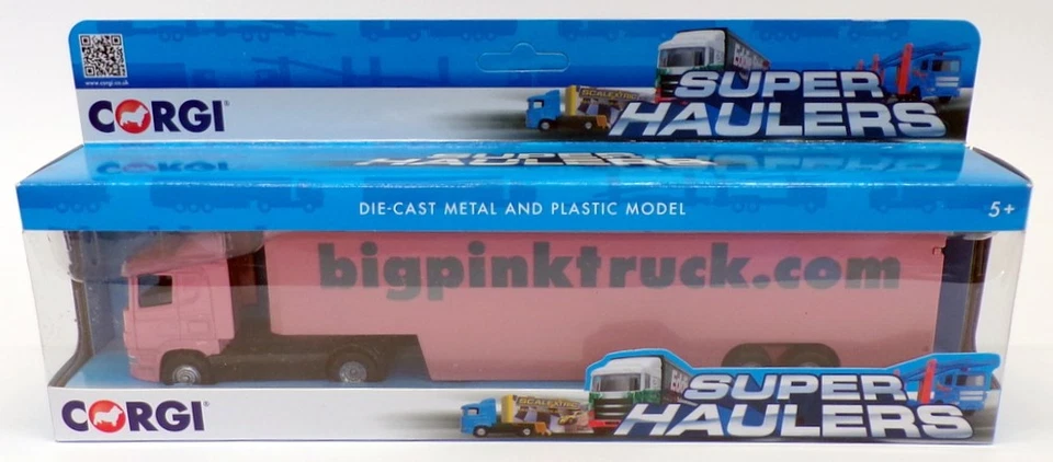 Corgi 1/64 Scale Diecast TY86657 - Scania Isabelle Box Truck - Big Pink - Image 4 of 4