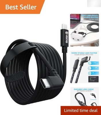 Fast Charging 10FT Link Cable for Meta Quest 3/3S/2 - Ideal for Gaming Sessions